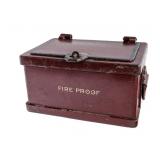 Antique Cast Iron Fire Proof Strongbox