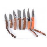 Folding Pocket Knives 7 Pcs Lot Knife