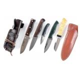Fixed Blade Knives 5 Pcs Lot Knife