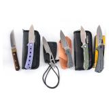 Boxed Fixed / Folding Knives 6 Pcs Lot Knife