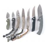 Assorted Folding Knife Lot Seven Knives