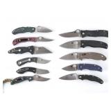 Spyderco 11 Pcs Folding Pocket Knives