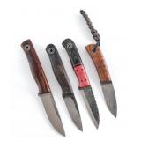 Fiddleback Forge By Andy Roy 4 Pcs Knife