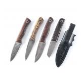 Fiddleback By Andy Roy 4 Pcs Knife