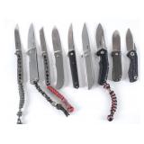 Folding Pocket Knives 9 Pcs Lot Knife