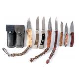 Folding Pocket Knives 8 Pcs Lot Knife