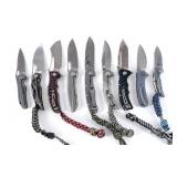 Folding Pocket Knives 9 Pcs Lot Knife