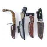 Fixed Blade Knives 4 Pcs Lot Knife