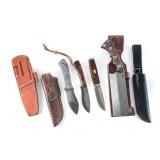 Fixed Blade Knives 4 Pcs Lot Knife