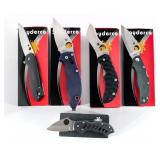 Spyderco Folding Knife Lot Five Knives
