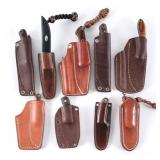 Fixed Blade Knives 9 Pcs Lot Knife