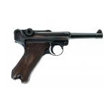 WWII Mauser 42 P08 Luger 9mm Pistol