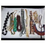 Beaded and Shell Necklaces Costume Jewelry