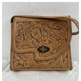 Vintage Tooled Leather Handbag