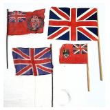 Vintage Union Jack & Canadian Red Ensign Flags