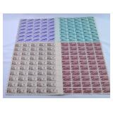 (4) Full Sheets of Stamps 10ï¿½ & 3ï¿½ - $9.50