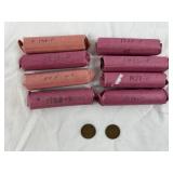 (5) Rolls Lincoln Wheat Pennies 1918-1929