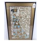 Vintage 'Expectation' Gustav Klimt Art Print