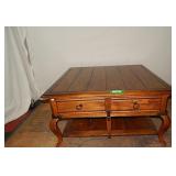 Distressed Oak Square Coffee Table