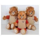 (3) Vtg Teddy Ruxpin Bears Toys Untested