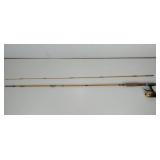 Vtg Bamboo Fishing Rod & Daiwa US-80XA Reel