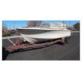 1966 Crystaliner Fiberglass Boat & Trailer