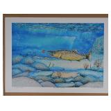 2016 Signed Lithograph Brown Trout RJ Johnson