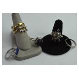 925 Sterling Silver Ring Lot 22 grams