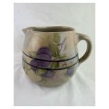 Vintage Hand-Painted Stoneware Pitcher
