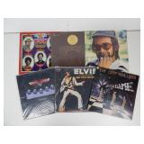 Lot Vtg Vinyl LPs Elvis, Elton, Aerosmith & More