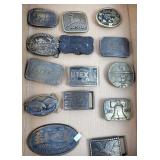 (14) Ag-Related, Americana, NRA, Levi Belt Buckles
