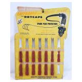 Vtg Drycaps Kravex Mfg Cardboard Display Card