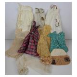 Lot Asstd Vtg Handmade Doll Dresses