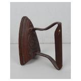 RARE Antiq French Gendarme Sad Iron M4