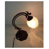 Repro Vtg Metal Goose Neck Desk Lamp