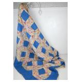 Vtg Hand Sewn Quilt 62' x 78'