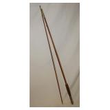 Vtg Bamboo Fly Fishing Rod Unmarked
