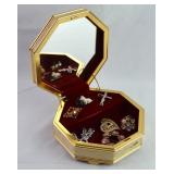 Courting Couple Music Box & Contents