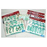 Vintage Idaho License Plates-80s, 90s, 00s Utility