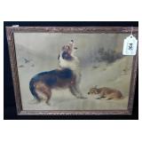 Vtg 'Shepherd's Call' Walter Hunt Lithograph