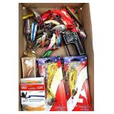 Vtg Fishing Lures, Spoons, Plugs, De-liar assort