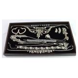 Rhinestone Crystal Jewelry Lot Necklaces Earrings