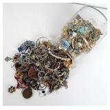 Vase Full of Vintage Asstd Costume Jewelry #2