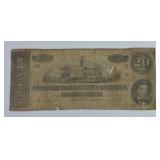 1864 The Confederate States America 20 Dollar
