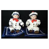 Vtg Yolanda 'Matthew' Porcelain Sailor Dolls 1980s