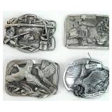 Siskiyou, Case, Ames Pewter Belt Buckles