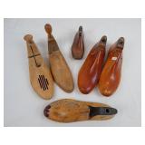 (6) Vtg Wooden Shoe Lasts GEBL Co, French Shriner