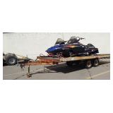 (2) Polaris Snowmobiles & Yacht Club Trailer