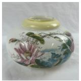 Antique Transferware Milk Glass Lamp Shade