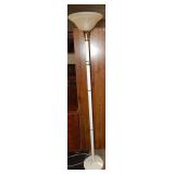 Tall White Torchiere Floor Lamp